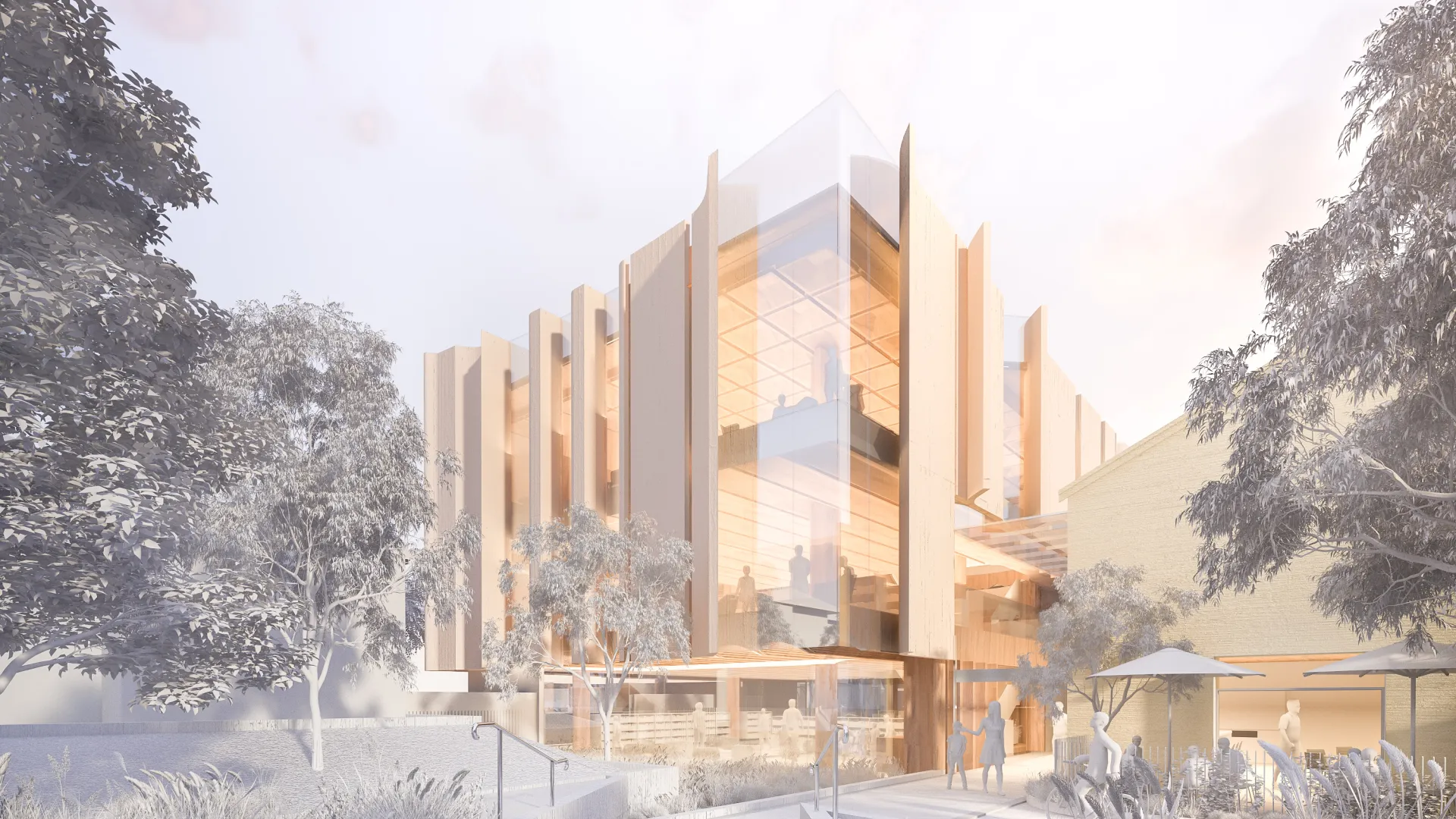 Artist's impression of the new library