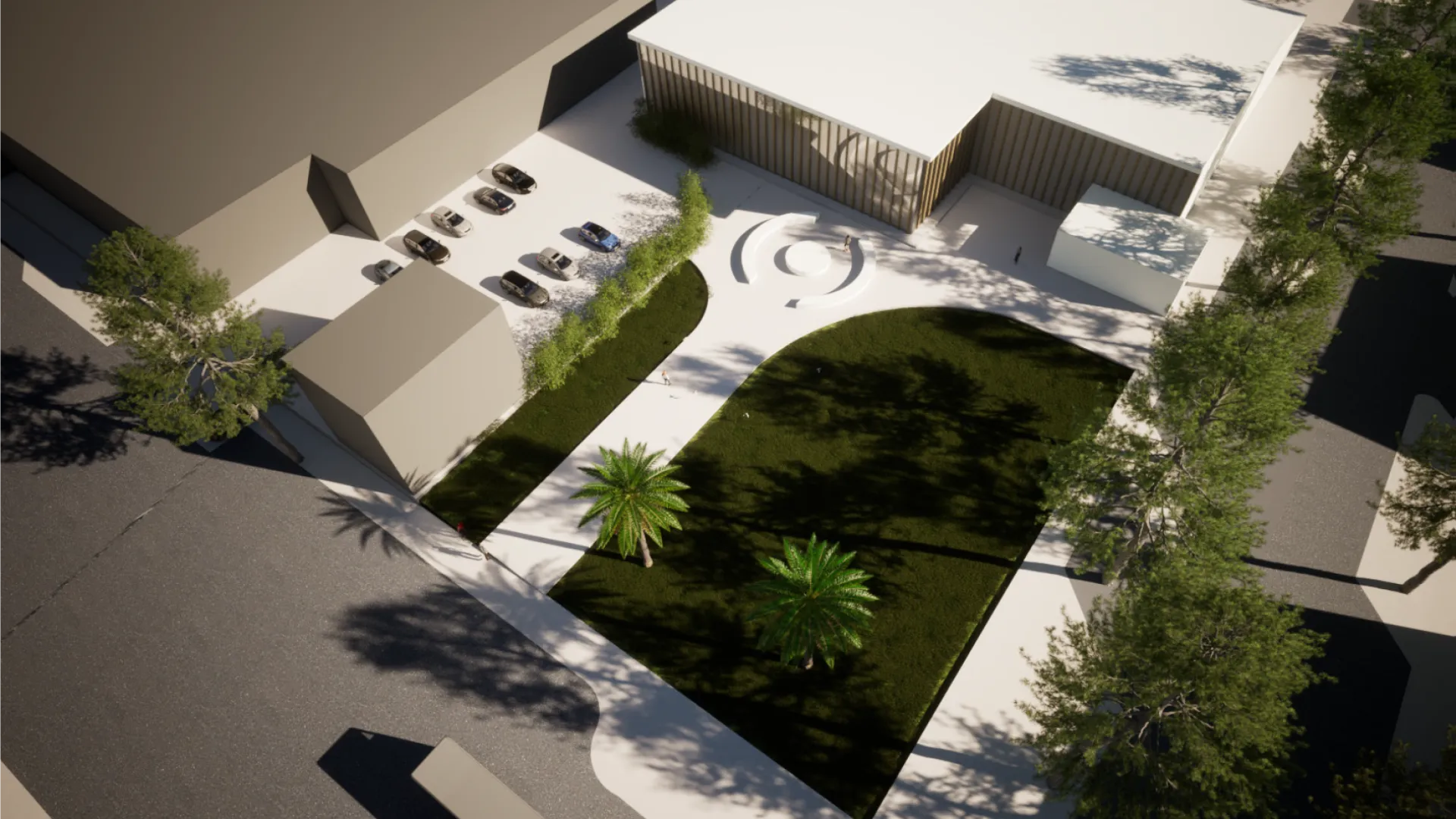 Option 1 new gallery building