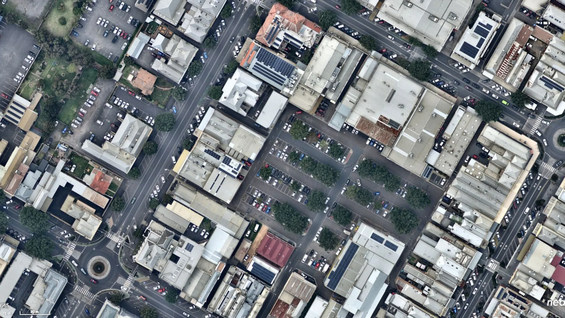 Aerial image of Ozone Car Park.