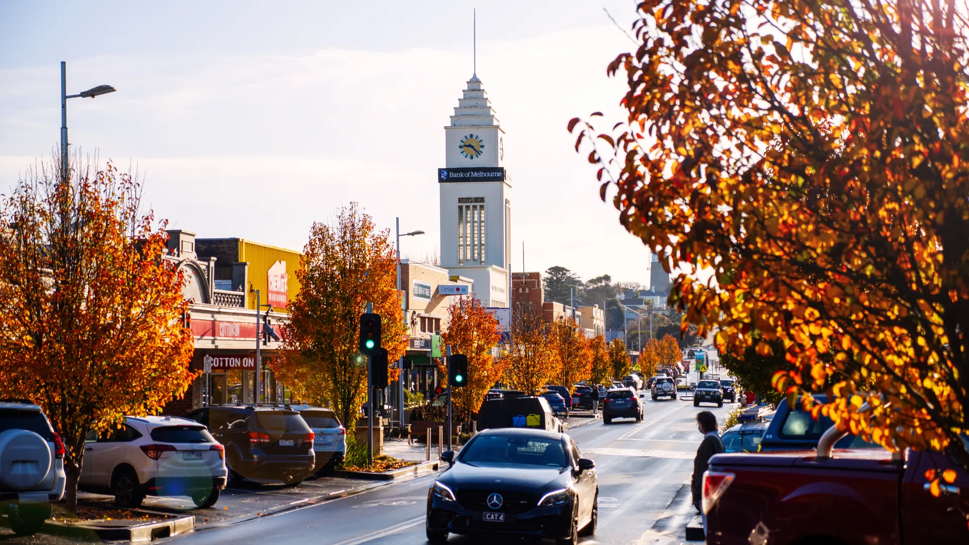 Liebig Street in autumn.