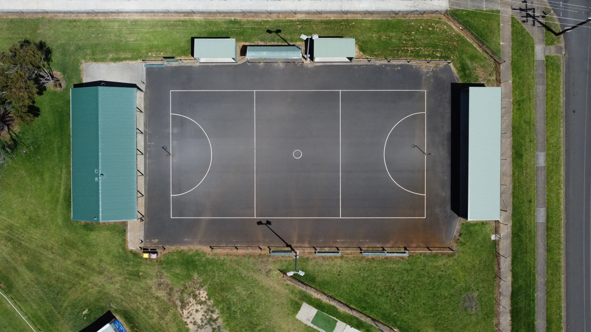 Netball court at Davidson Oval.