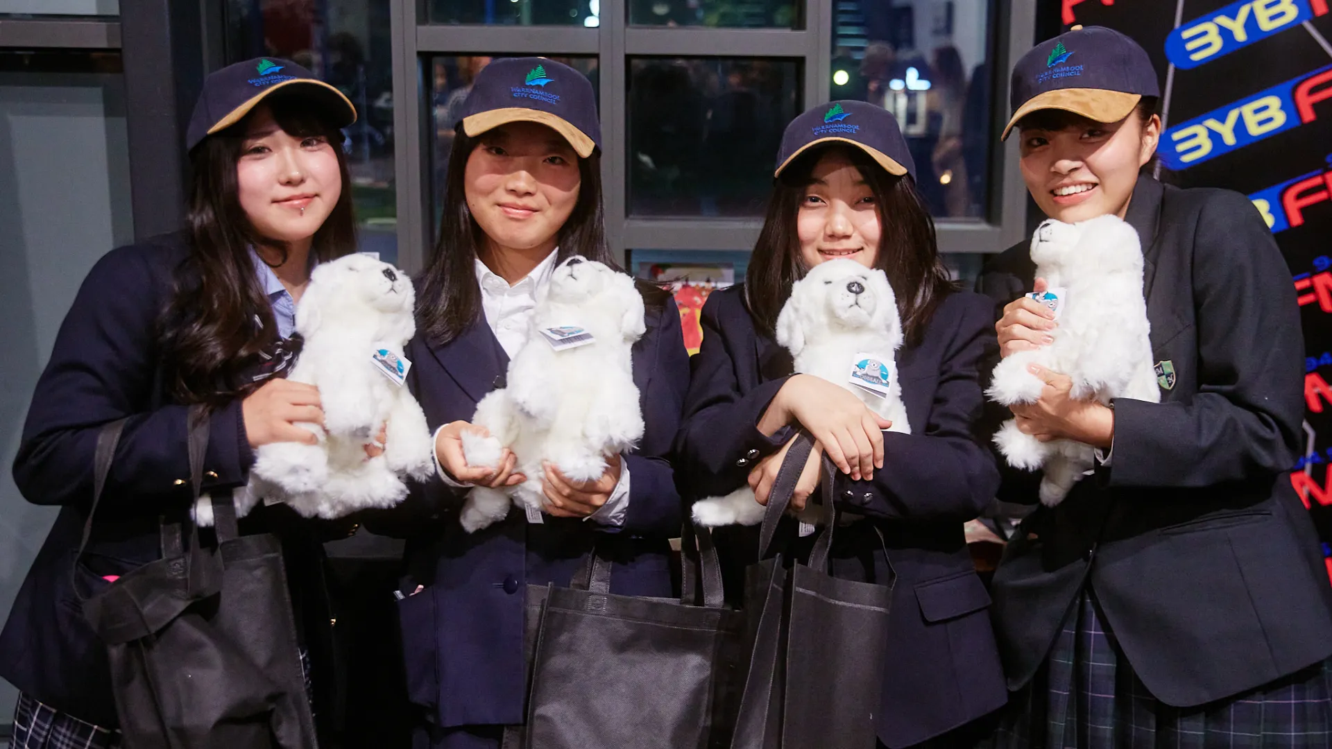 Students at a Miura 30th anniversary event