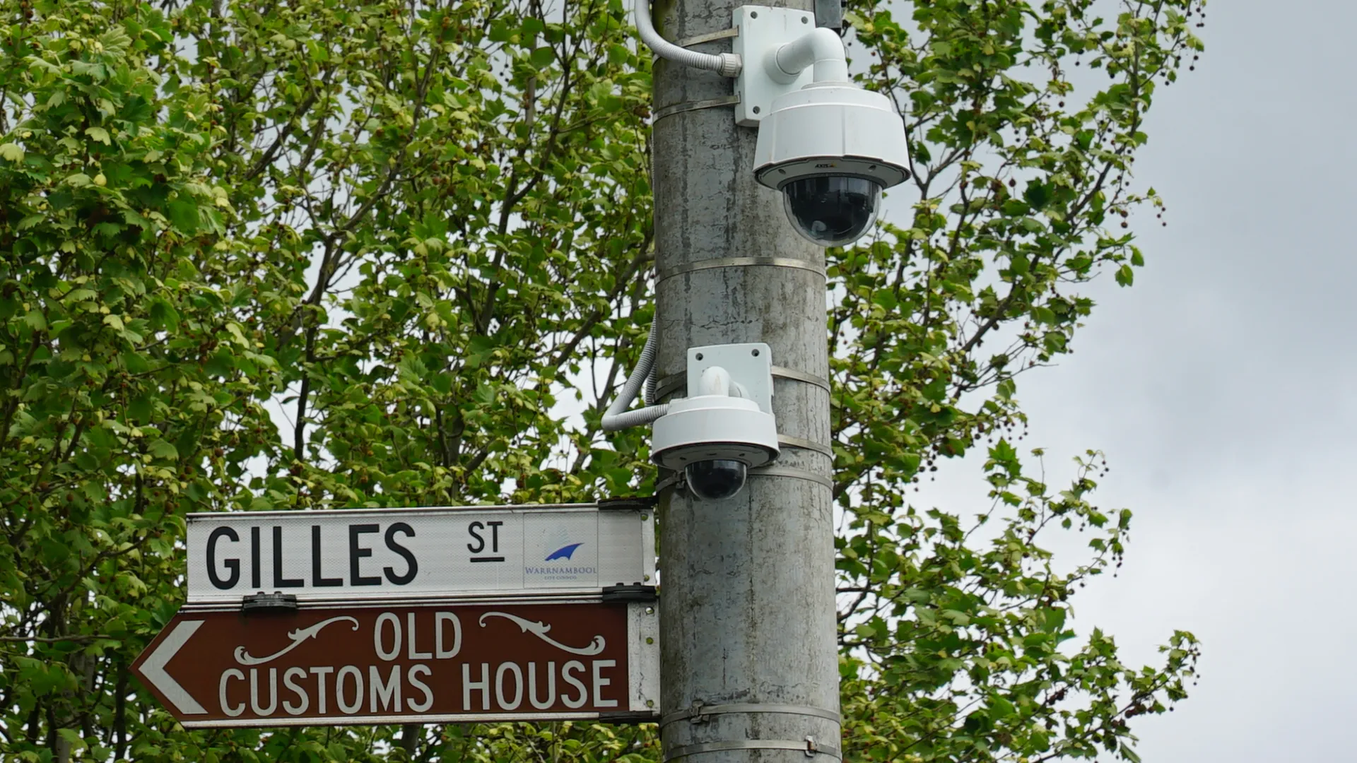 CCTV camera at the intersection of Gilles and Timor streets