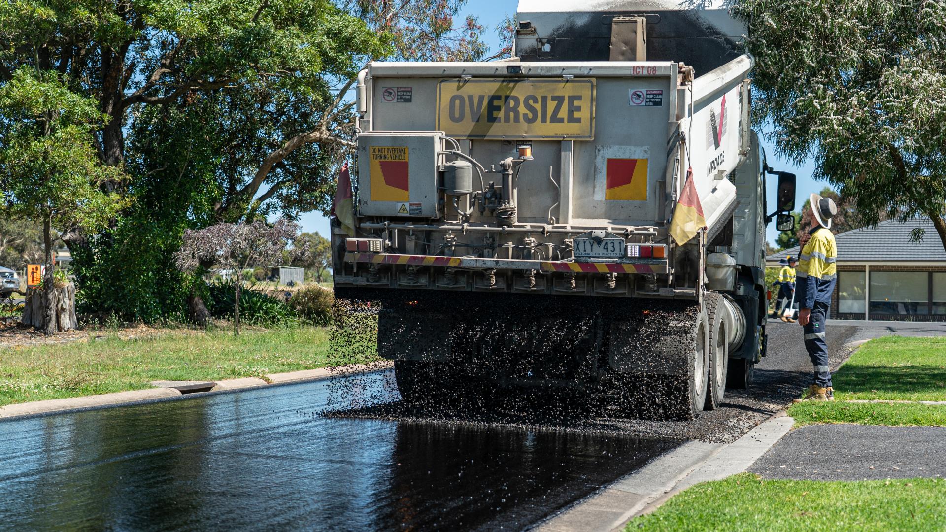 Road resealing