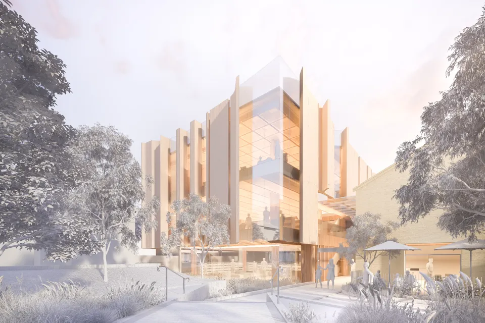 Artist's impression of the new library