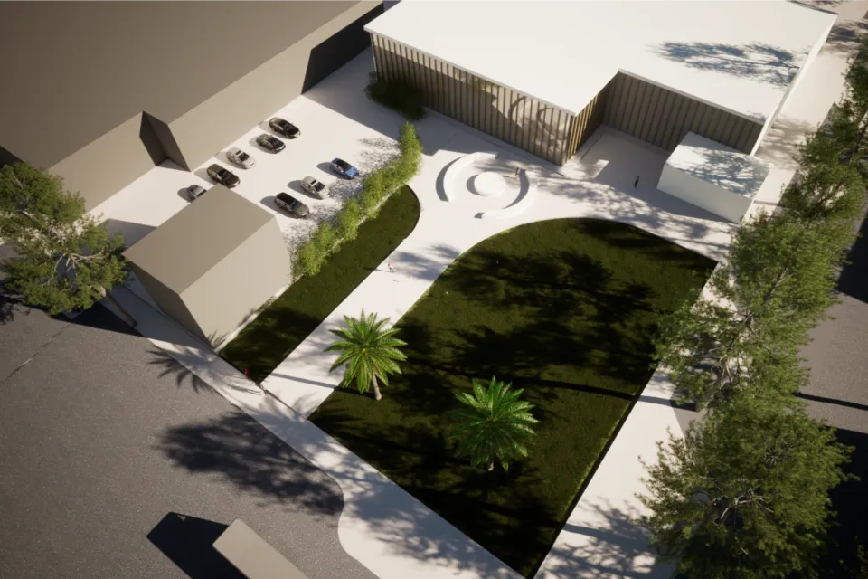 Option 1 new gallery building