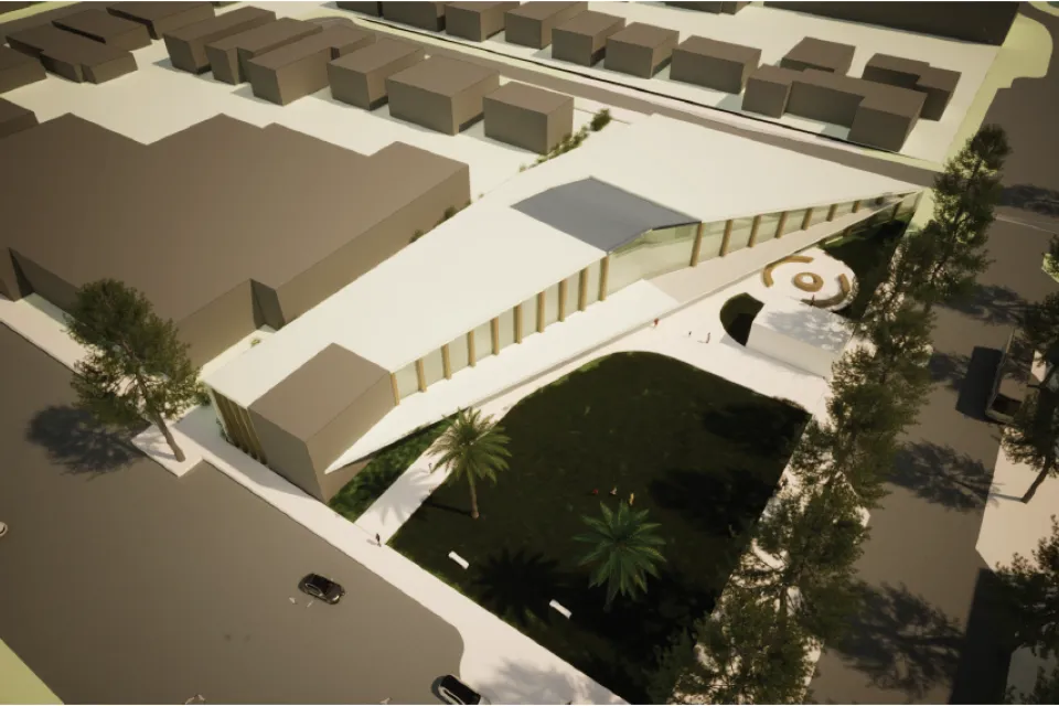 Option 2 new gallery building