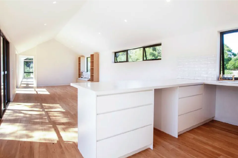 Modular house interior.