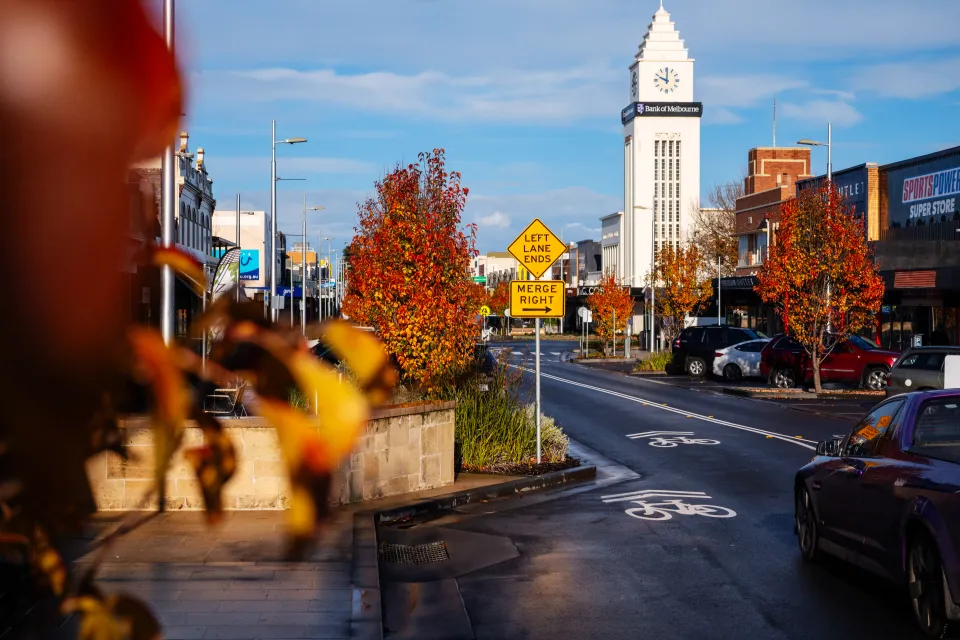 Liebig Street in autumn.