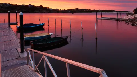 Sunrise over the Hopkins River.