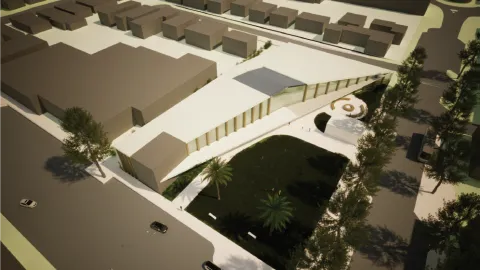 Option 2 new gallery building