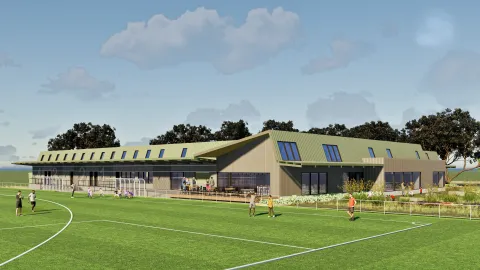 Artist concept Brierly Sports and Community Hub.