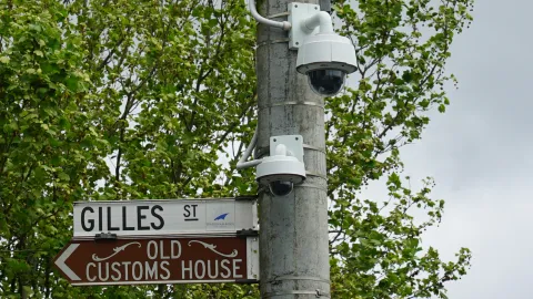 CCTV camera at the intersection of Gilles and Timor streets
